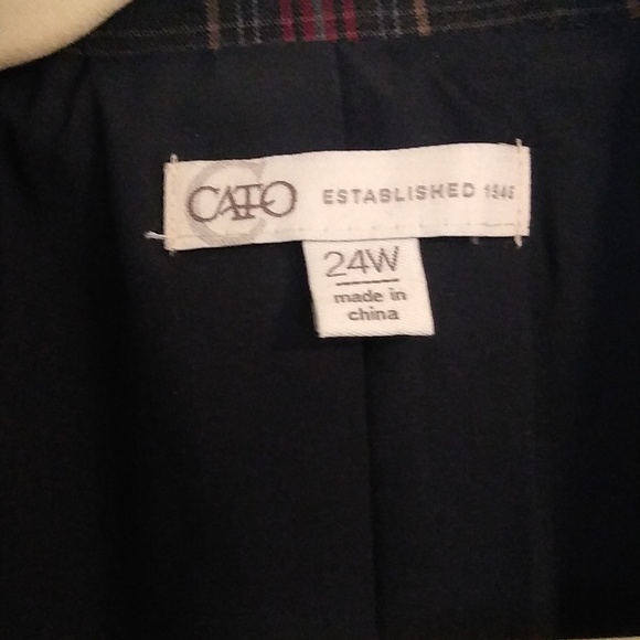 Cato plaid blazer size 3x - Picture 2 of 4